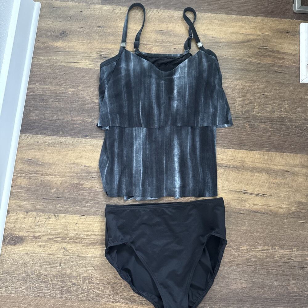 Magicsuit Women's Black Jeannie Grace Tankini Top Bottoms Swimwear Size 14